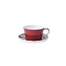 Набор чашка и блюдце Valerie Concept TEA SET 1 BLU голубой/красный OA-88801