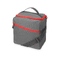 Изотермическая сумка-холодильник "Classic" c контрастной молнией, серый/красный OA-938601p
