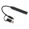 USB-хаб «Link» с коннектором 2-в-1 USB-C и USB-A, 2.0/3.0, черный OA-975657