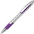 Шариковая ручка с противоскользящим покрытием «MILEY SILVER» пурпурный