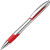Шариковая ручка с противоскользящим покрытием «MILEY SILVER» красный