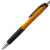 Ручка пластиковая шариковая с противоскользящим покрытием «CARIBE» оранжевый