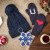 Подарочный набор HUG: варежки, шапка, украшение новогоднее, синий синий