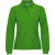 Рубашка поло «Estrella» женская с длинным рукавом травянисто-зеленый
