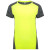 Спортивная футболка «Zolder» женская неоновый желтый/меланжевый черный
