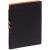 Ежедневник Flexpen Black, недатированный, черный с синим черный, оранжевый