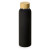 Стеклянная бутылка с бамбуковой крышкой «Foggy», 600 мл черный