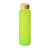 Стеклянная бутылка с бамбуковой крышкой «Foggy», 600 мл зеленое яблоко