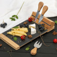 Набор для сыра из бамбука и сланца «Taleggio»