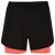 Спортивные шорты «Lanus», женские черный/неоновый коралловый