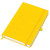 Бизнес-блокнот "Justy", 130*210 мм, лаймовый, твердая обложка,  резинка 7 мм, блок-линейка желтый