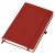 Бизнес-блокнот "Justy", 130*210 мм, ярко-фиолетовый,  тв. обложка,  резинка 7 мм, блок-линейка красный
