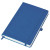 Бизнес-блокнот "Justy", 130*210 мм, темно-синий,  твердая обложка,  резинка 7 мм, блок-линейка синий