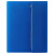 Папка А4  "PATRIX"  с блокнотом и карманом  на молнии, черная, полиэстер 600D синий