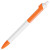 Ручка шариковая FORTE, , белый/синий, пластик белый, оранжевый