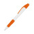 Ручка шариковая с грипом N4 белый, оранжевый