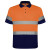Рубашка поло со светоотражающими полосами «Polaris», мужская нэйви/неоновый оранжевый