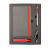 Набор  FANCY: универсальное зарядное устройство(2200мAh), блокнот и ручка в подарочной коробке серый, красный