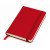 Бизнес-блокнот "Casual", 115 × 160 мм,  красный, твердая обложка, резинка 7 мм, блок-клетка красный