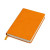 Бизнес-блокнот "URBAN", 130 × 210 мм,  серый,   мягкая обложка,  блок-линейка, тиснение оранжевый