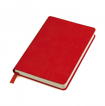 Бизнес-блокнот "URBAN", 130 × 210 мм, красный,  мягкая обложка,  блок-линейка, тиснение