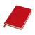 Бизнес-блокнот "URBAN", 130 × 210 мм, красный,  мягкая обложка,  блок-линейка, тиснение красный