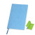 Бизнес-блокнот "Funky" А5, голубой, серый форзац, мягкая обложка,  в линейку голубой, зеленый