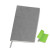 Бизнес-блокнот "Funky" А5, с цветным  форзацем, мягкая обложка,  в линейку серый, зеленый