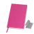 Бизнес-блокнот "Funky" фиолетовый с  серым форзацем, мягкая обложка,  линейка розовый, серый