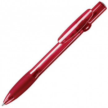 ALLEGRA LX, ручка шариковая с грипом, прозрачный красный, пластик