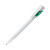 Ручка шариковая KIKI белый, ярко-зеленый