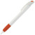 Ручка шариковая с грипом NOVE белый, оранжевый