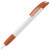 Ручка шариковая с грипом NOVE белый, оранжевый