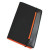 Визитница "New Style" на резинке  (60 визиток) оранжевый, черный