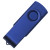 USB flash-карта "Dot" (8Гб), белый, 5,8х2х1,1см,пластик металл синий