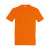 Футболка мужская IMPERIAL, глубокий чёрный_XL, 100% х/б, 190г/м2 оранжевый