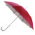 Зонт-трость «Майорка» красный/серебристый
