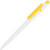 Ручка пластиковая шариковая «Этюд» белый/желтый