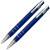 Подарочный набор «Эльба»: ручка шариковая, механический карандаш синий/серебристый