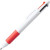 Ручка пластиковая шариковая KUNOY с чернилами 4-х цветов красный