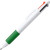 Ручка пластиковая шариковая KUNOY с чернилами 4-х цветов зеленый