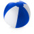 Мяч надувной пляжный ярко-синий/белый
