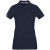Рубашка поло женская Virma Premium Lady, серый меланж синий, темно-синий