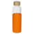 Стеклянная бутылка для воды в силиконовом чехле «Refine» прозрачный, оранжевый, натуральный