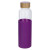 Стеклянная бутылка для воды в силиконовом чехле «Refine» прозрачный, фиолетовый, натуральный