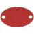 Шильдик металлический Alfa Oval, серебристый красный