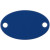 Шильдик металлический Alfa Oval, серебристый синий
