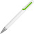 Ручка пластиковая шариковая «Nassau» белый/зеленое яблоко