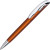 Ручка пластиковая шариковая «Нормандия» оранжевый металлик/серебристый