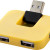 USB Hub «Gaia» на 4 порта желтый
